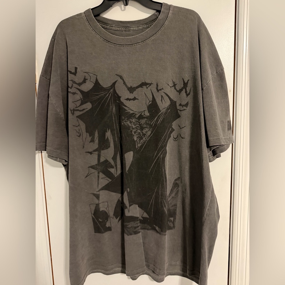 Batman oversized goat crew t shirt.